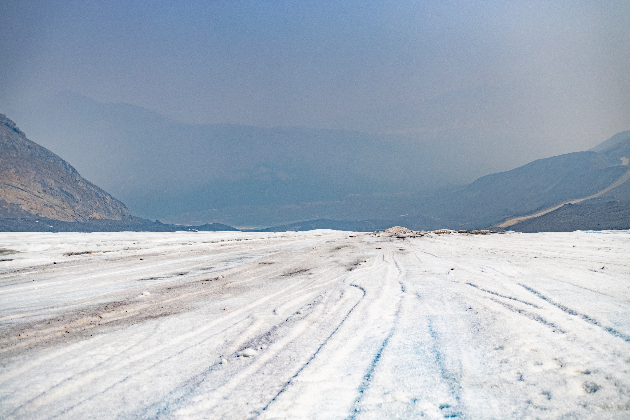 Walking on Columbia Glacier