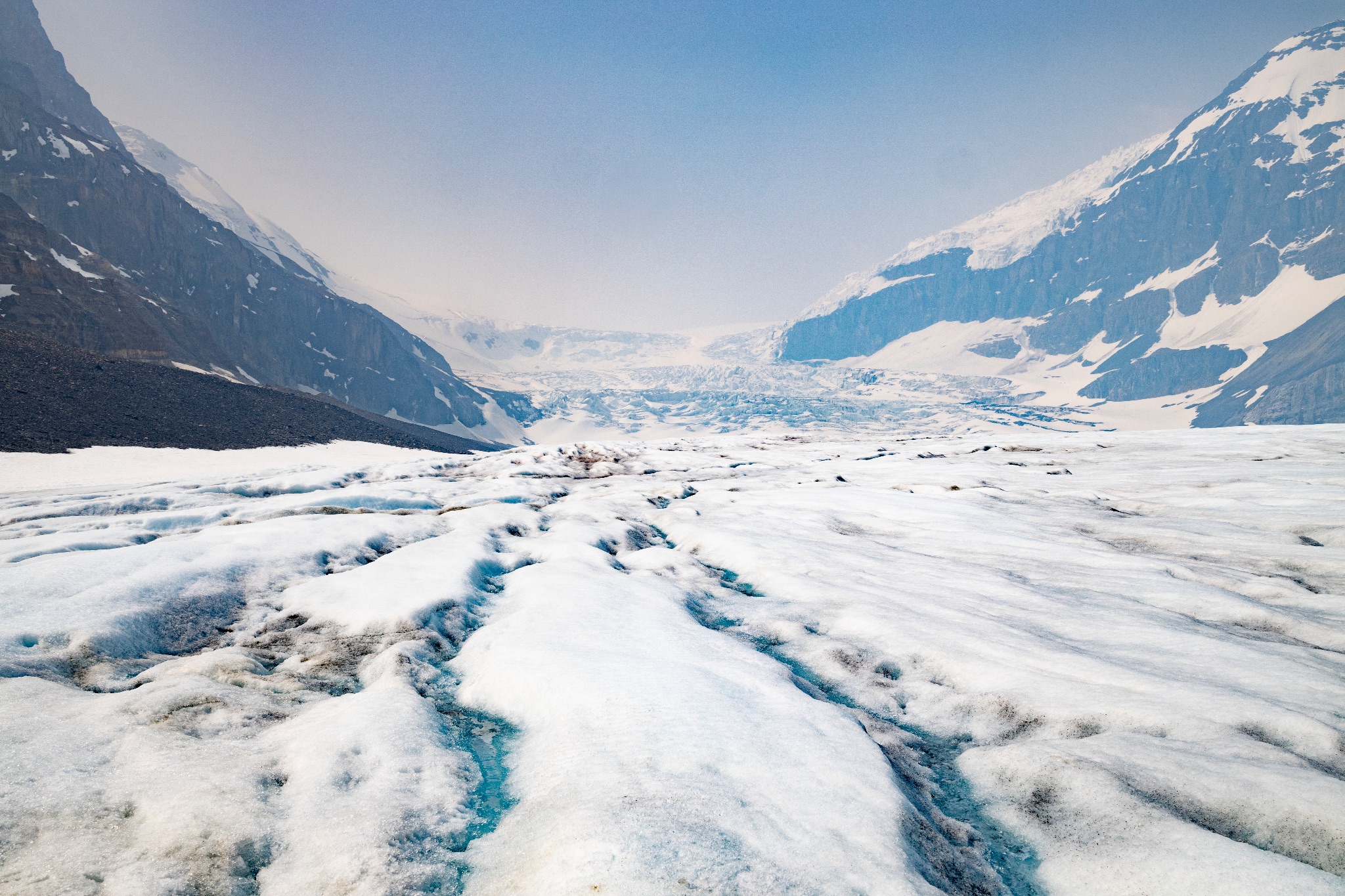 Walking on Columbia Glacier